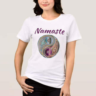 ナマステ スパークル ルック ジュエルトーン 陰陽マーク トライブレンドTシャツ