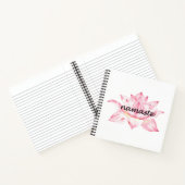 ナマステ、ピンクロータスフラワー ノートブック (内部)