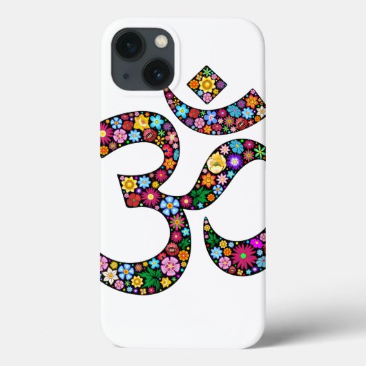 ナマステ フローラル シンボル アート Case-Mate iPhoneケース (裏面)