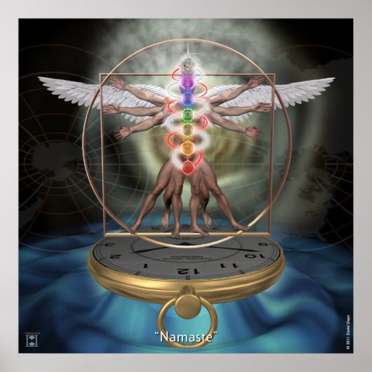 「ナマステ」プリント ポスター (正面)