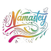 ナマステ |モダンスピリチュアル瞑想ヨガTシャツ Tシャツ