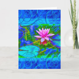 ナマステ ヨガ サンクス エレガントな蓮の花 サンキューカード