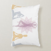 ナマステ、ヨガ、ヨーガ行者、女性、チャクラ、キー、スピリチュアル、禅 アクセントクッション (正面(垂直))