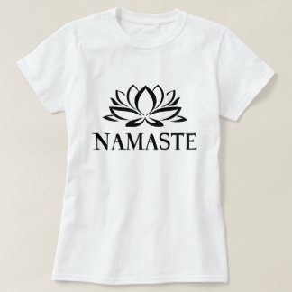 ナマステ ヨガ ロータス Tシャツ
