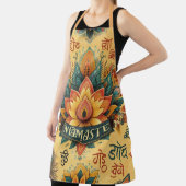 ナマステ，ヨガ，瞑想，平和，尊敬 エプロン (インサイチュ)