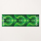 ナマステ，ヨガ，瞑想，平和，尊敬 ヨガマット (正面(横))