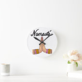 ナマステ ラウンド壁時計 (ホーム)
