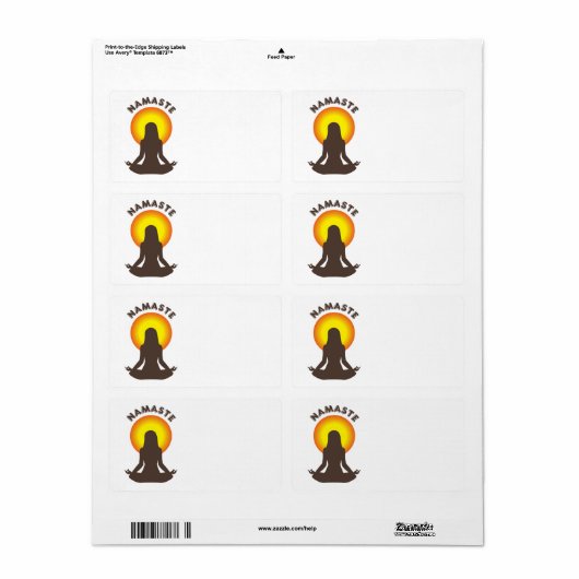 ナマステ ラベル (フルシート)