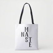 ナマステ |両面白黒 トートバッグ (正面)