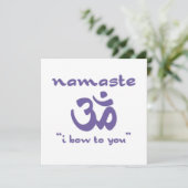 ナマステ-私はあなたに曲がります(紫色で) 招待状 (スタンド正面)