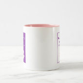 ナマステ – 私は謙虚に貴方にお辞儀する(紫) ツートーンマグカップ (中央)