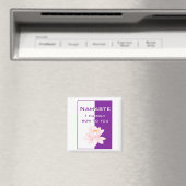 ナマステ – 私は謙虚に貴方にお辞儀する（紫） マグネット (インサイチュ (食洗機))