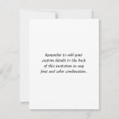 ナマステ – 私は謙虚に貴方にお辞儀する（紫） 招待状 (裏面)