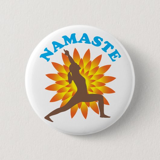 ナマステ 缶バッジ (正面)