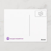 ナマステ（英語とヒンディー語） ポストカード (裏面)