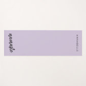 ナマステ | 薄紫紫の瞑想モダン名 ヨガマット (正面(横))