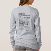 ナマステ:長袖クルーネック Tシャツ (裏面)