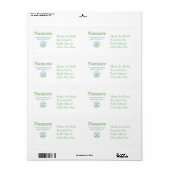 ナマステ（OM記号） ラベル (フルシート)