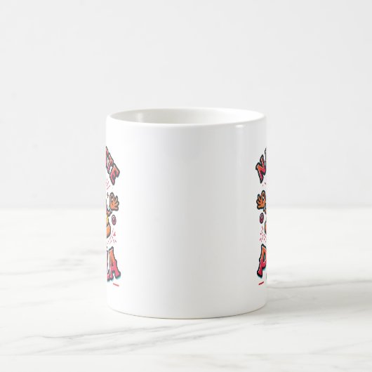 ナマステforピザ – ヨガおもしろいー コーヒーマグカップ (中央)