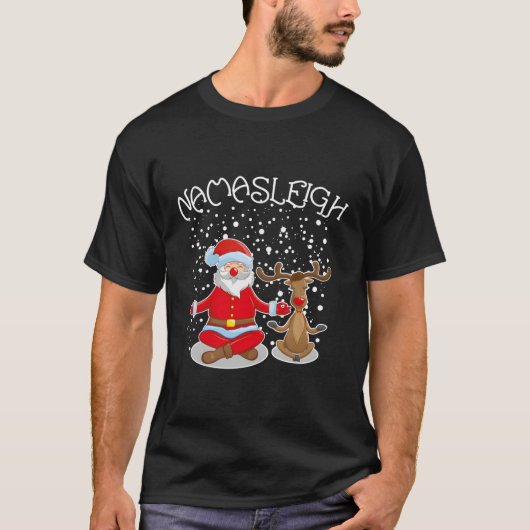 ナマスリーめい想ズサンタルドルフナマステ Tシャツ (正面)