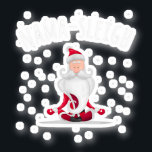 ナマスレイサンタヨガおもしろいクリスマス シール<br><div class="desc">Nama-sleighサンタヨガおもしろいクリスマスロータスポーズTシャツ</div>