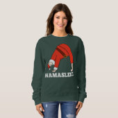 ナマスレークリスマスヨガナマステ スウェットシャツ (正面フル)