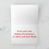 ナマズおもしろいのクリスマス シーズンカード (内部)