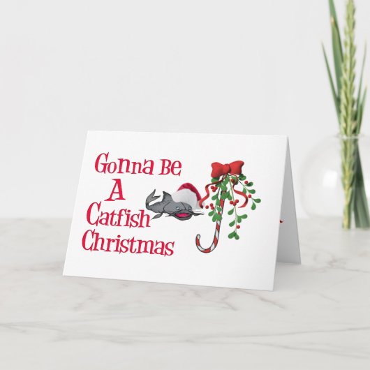 ナマズおもしろいのクリスマス シーズンカード (正面)