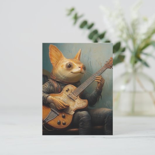 ナマズおもしろいの遊ギターファンタジー ポストカード (スタンド正面)