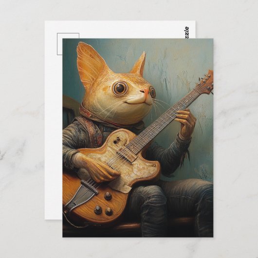 ナマズおもしろいの遊ギターファンタジー ポストカード (正面/裏面)