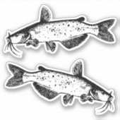 ナマズの月 シール (正面)