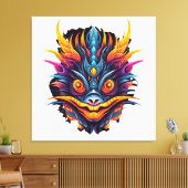 ナマズの美しいポップ・アートの芸術 キャンバスプリント (インサイチュ (リビング))