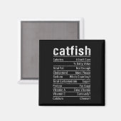 ナマズの豆知識 釣り好き キャットフィッシング グラフ マグネット (正面/裏面)