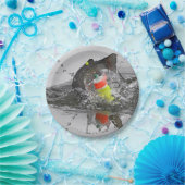 ナマズは餌に写真芸術を取ります ペーパープレート (パーティー)