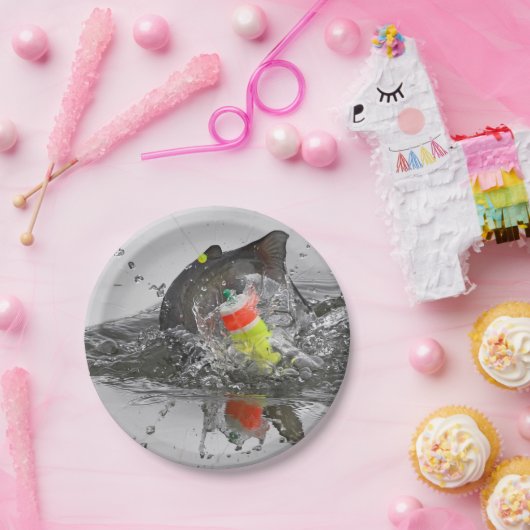 ナマズは餌に写真芸術を取ります ペーパープレート (パーティー)