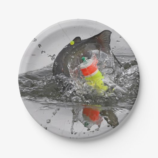 ナマズは餌に写真芸術を取ります ペーパープレート (正面)