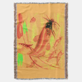 ナマズプリント スローブランケット (正面縦)