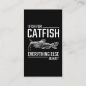 ナマズプン猫ノイズユーモア子猫魚釣り愛好者 名刺 (正面)