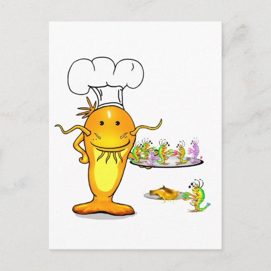 ナマズ料理一流 ポストカード (正面)