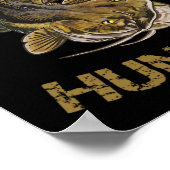 ナマズ漁師用ナマズ狩り魚 ポスター (角)