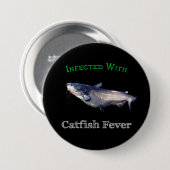 ナマズ熱に感染する 缶バッジ (正面&裏面)