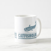 ナマズ科-魚釣り、料理 コーヒーマグカップ (正面右)