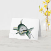 ナマズ カード (黄色い花)