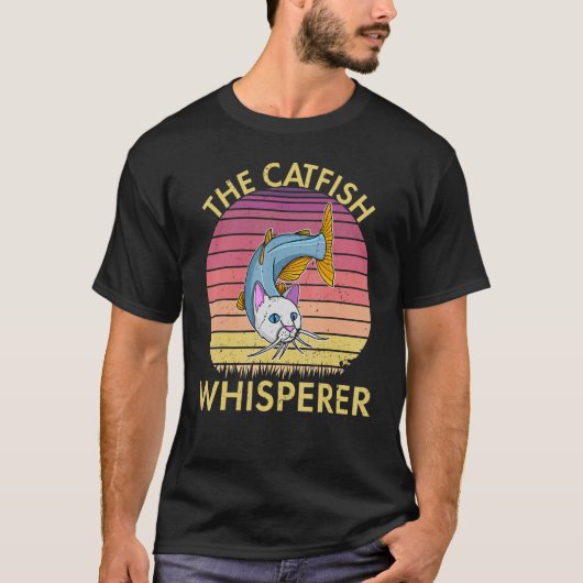 ナマズ ギャグ 釣り ジョーク Tシャツ (正面)