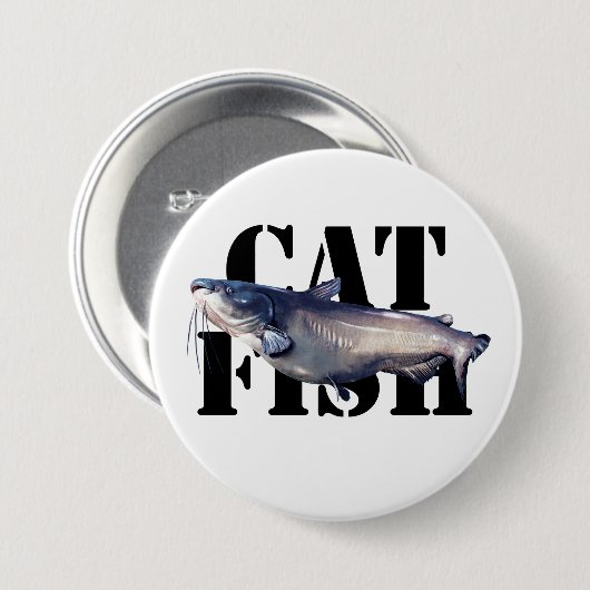 ナマズ 缶バッジ (正面&裏面)