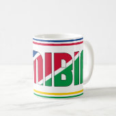 「ナミビアとシピン」愛国的なコーヒーマグ コーヒーマグカップ (正面右)