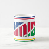 「ナミビアとシピン」愛国的なコーヒーマグ コーヒーマグカップ (中央)