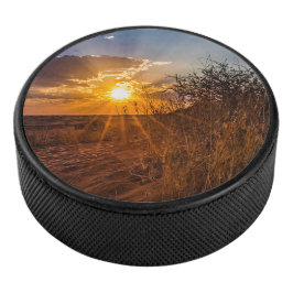 ナミビアのカラハリ砂漠に沈む夕日 アイスホッケーパック