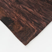 ナミビアのカラハリ砂漠に沈む夕日 フリースブランケット (角)