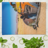 ナミビアのソリティアにある古い廃車 キッチンタオル (折り畳み)